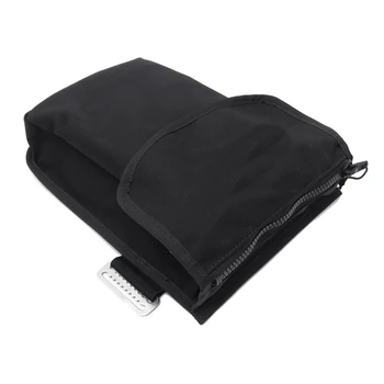 1 PCS Techninis nardymo laikymo krepšys Juodas metalas + audinys Pritvirtinkite prie kojos BCD reguliuojama vandens sporto nardymo įranga
