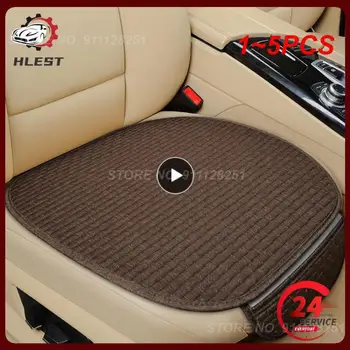 1 ~ 5PCS automobilinės sėdynės užvalkalas priekyje / gale / visas komplektas Pasirinkite automobilio sėdynės apsaugos pagalvėlę Lino audinio automobilių priedai Universalus dydis