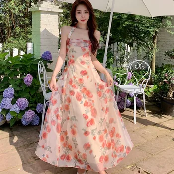 2023 Nauja vasaros suknelė Nuostabi šifono apyrankė Aukšto jausmo švelnus pirmosios meilės fėja Vėjo temperamentas Super nemirtingas nemokamas pristatymas