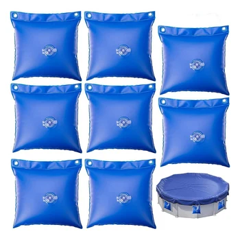 8 Pack Wall Bags Pool Water Wall Bag For Over Ground Pool Pool Cover Weights Pool Closing Winterizing Kit