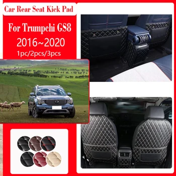 Automobiliniai sėdynių kilimėliai tinka Trumpchi GS8 GE GS8S MK1 2016 ~ 2020 Anti-kick odinės sėdynių atlošo pagalvėlės Porankių dėžutė Purvo automobilių priedai