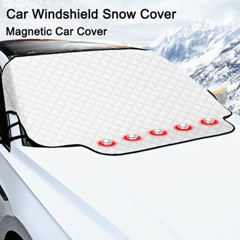 Automobilio sniego skydo dangtelis Magnetinis saulės atspalvis priekiniam priekinio stiklo blokui Uždenkite žieminių automobilių išorinį dangtelį Priedai