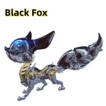 Black Fox 3D metaliniai galvosūkiai Mechaniniai Linglong Fox Mozi metalo modelių rinkiniai Steampunk surinkimo žaislas vaikams suaugusiems
