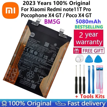 BM5G 5080mAh baterija Xiaomi Redmi Note11T Pro / Pocophone X4 GT / Poco X4 GT originalios talpos telefono baterijos Bateria