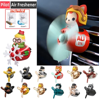 Car Air Freshener Pilot Auto Accessories Interior Perfume Diffuser Besisukantis propeleris Outlet Fragrance Magnetinis dizainas