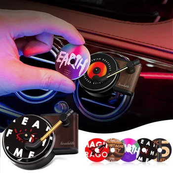 Car Air Freshener Record Player Fragrance Phonograph Patefon Record Perfume Diffuser Air Conditioner Vent Odor Flavoring Agent