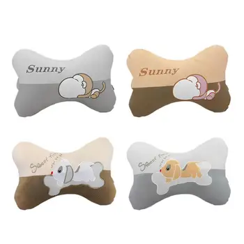 Car Cute Neck Pillow Automobile Cartoon Shape Soft Headstand Cushion Pad Universal Neck Support Cute Pillow for Travel Home