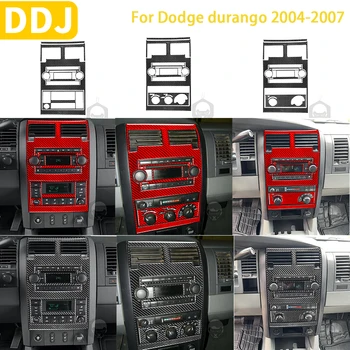 Dodge Durango 2004-2007 Priedai Anglies pluoštas Automobilio salonas Centrinė konsolė Oro kondicionierius Radijo skydelis Apdailos lipdukas