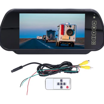 Galinio vaizdo monitorius, 7 colių spalvų TFT LCD HD ekranas Automobilio atsarginė kopija Galinio vaizdo monitorius Atbulinės eigos parkavimo sistema