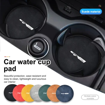 KIA Suede Car Coaster Water Cup Holder Anti-Slip Pad Accessories gt gtline Xline ceed Forte RIO STINGER Seltos K3 K4