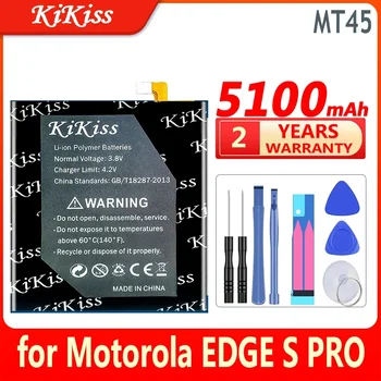 KiKiss baterija MT45 5100mAh skirta Motorola Moto EDGE S Pro SPro XT2153-1 didelės talpos baterijai