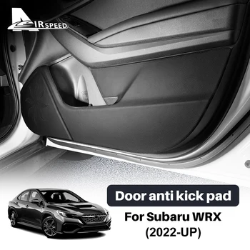 Lipdukas Subaru WRX 2022 2023 Anti-kick pad zomšos odos anglies krašto padas salono aksesuarai Automobilio durų apsauga
