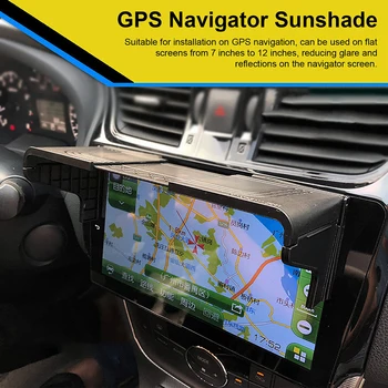 Saulės atspalvio barjeras Universalus ekrano skydelis Automobilio GPS navigatorius Saulės atspalvis Apsauga nuo akinimo Automobilio šviesos dangtelis Barjeras Automobilio salono priedai