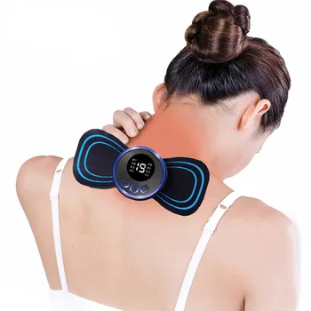 Smart Ems mini masažo lipdukas USB nešiojamas pečių ir kaklo masažuoklis Pagrindinis elektrinis Meridiano impulsas Gimdos kaklelio masažo lipdukai