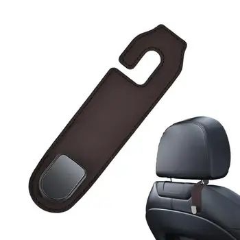 Sėdynės atlošo kablys Universalus automatinis atlošas Saugojimo pakaba PU odinė medžiaga Transporto priemonių laikymo reikmenys paltams krepšiai ir skėčiai