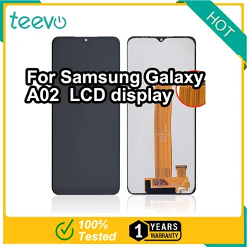 Teevo LCD, skirtas Samsung Galaxy A02 / A022 ekrano ekranui ir jutiklinio ekrano skaitmeninimo įrenginiui su rėmeliu juoda