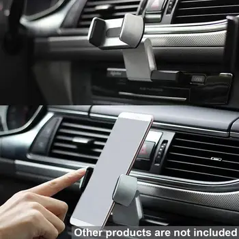 Universal Car CD lizdo mobiliojo telefono laikiklis Mount Cradle 360 besisukantis spaustukas visiems 3.5-6.0 colių išmanusis telefonas, skirtas Sam Q7n8