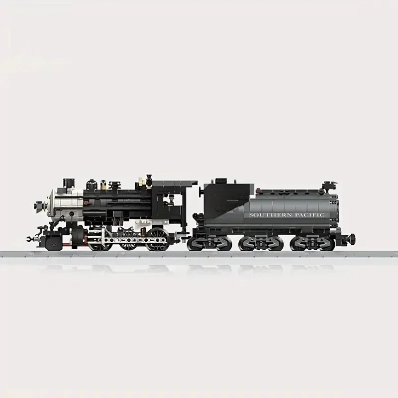 1136PCS Kūrybinis garo traukinio statybinis blokas Miesto eismas Geležinkelio bėgių modelis Kaladėlės Darbalaukio dekoravimas Vaikų kalėdinė dovana