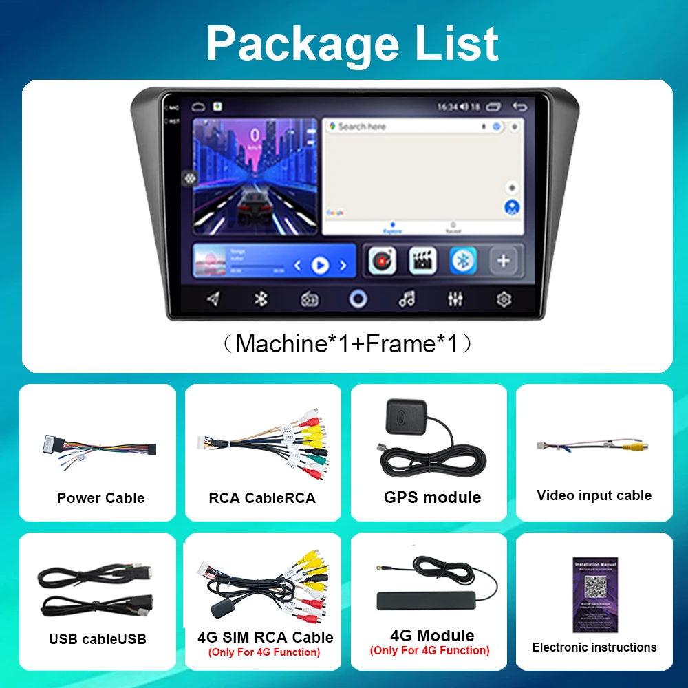 9 colių Android 13.0 automobilinis radijas Multimedijos vaizdo grotuvo navigacija Peugeot 408 2014-2018 GPS Carplay No 2din 2 din DVD
