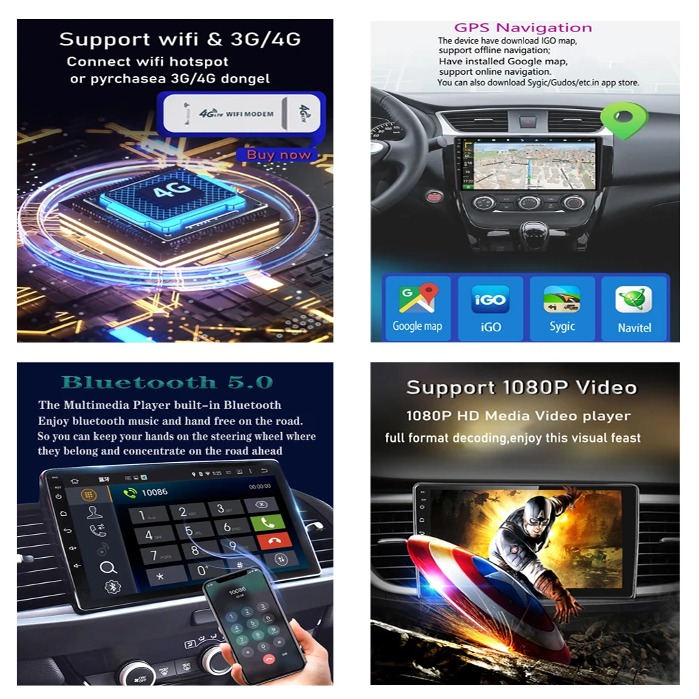 Android 13 Automobilių radijas Multimedijos vaizdo grotuvas Navigacija GPS skirta JAC T6 T8 2015 2016 2018 5G WIFI 4G LET Pagrindinis blokas Nr. 2din DVD