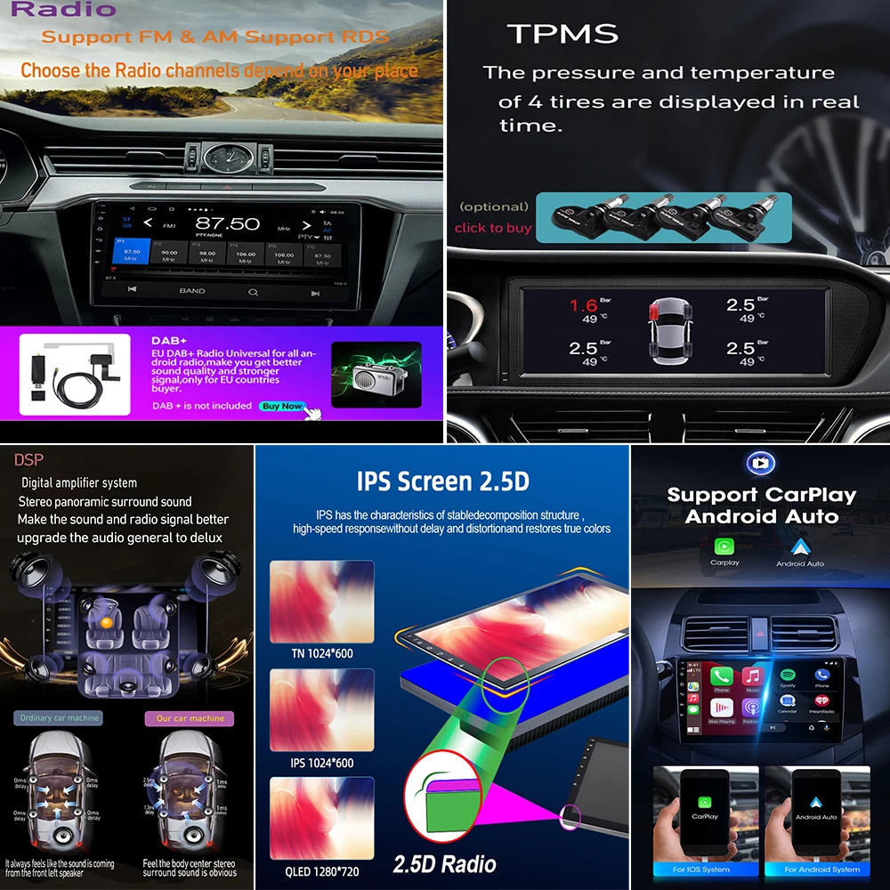 Android 13 Automobilių radijas Multimedijos vaizdo grotuvo navigacija GPS skirta Nissan Almera 3 G15 2012 - 2018 5G WIFI BT 4G pagrindinis blokas DSP RDS