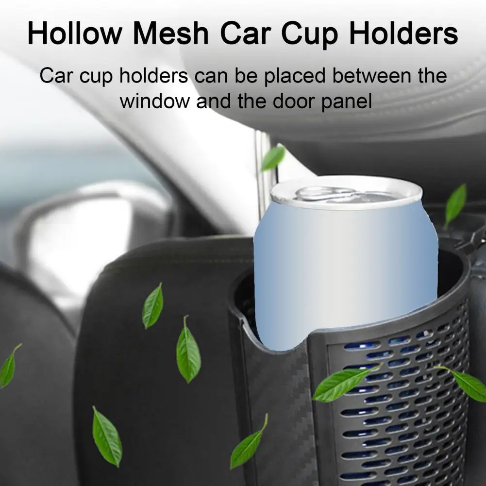 Automobilio puodelio laikiklio dėklas Puikus apdirbimo puodelio laikiklis Automobilio galvos atramos puodelio laikiklis Dėklas su kabliuko dizainu Universali automatinė gėrimų saugykla