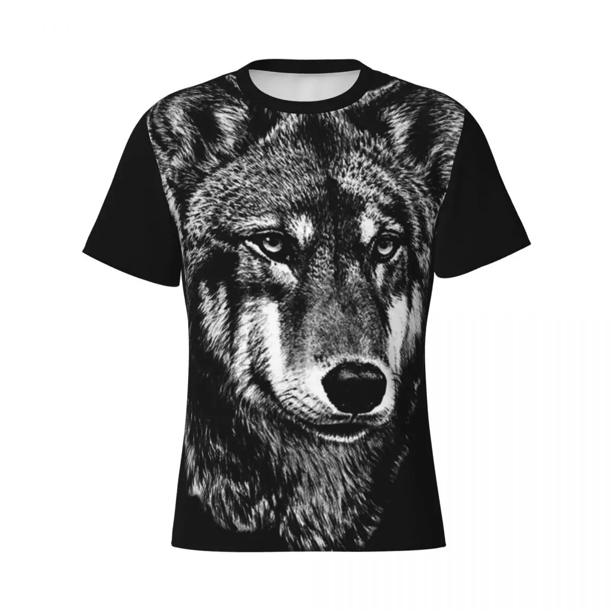 Howling Wolf Gym marškinėliai Animal Head Essentials marškinėliai Vyriški vintažiniai marškinėliai Vasaros marškinėliai trumpomis rankovėmis Grafiniai marškinėliai