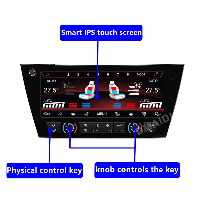 LCD oro kondicionavimo ekranas Balso kintamosios srovės skydelio ekranas Jutiklinis valdymas BMW X5 F15 X6 F16 2014-2019