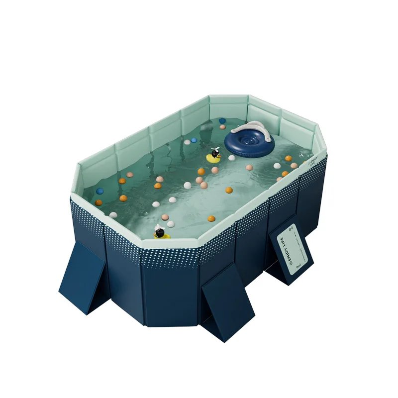 Naujas baseinas Lauko pripučiamas nemokamas baseinas Sulankstomas buitinis baseinas Vaikų sutirštintas dilimui atsparus žaidimų baseinas