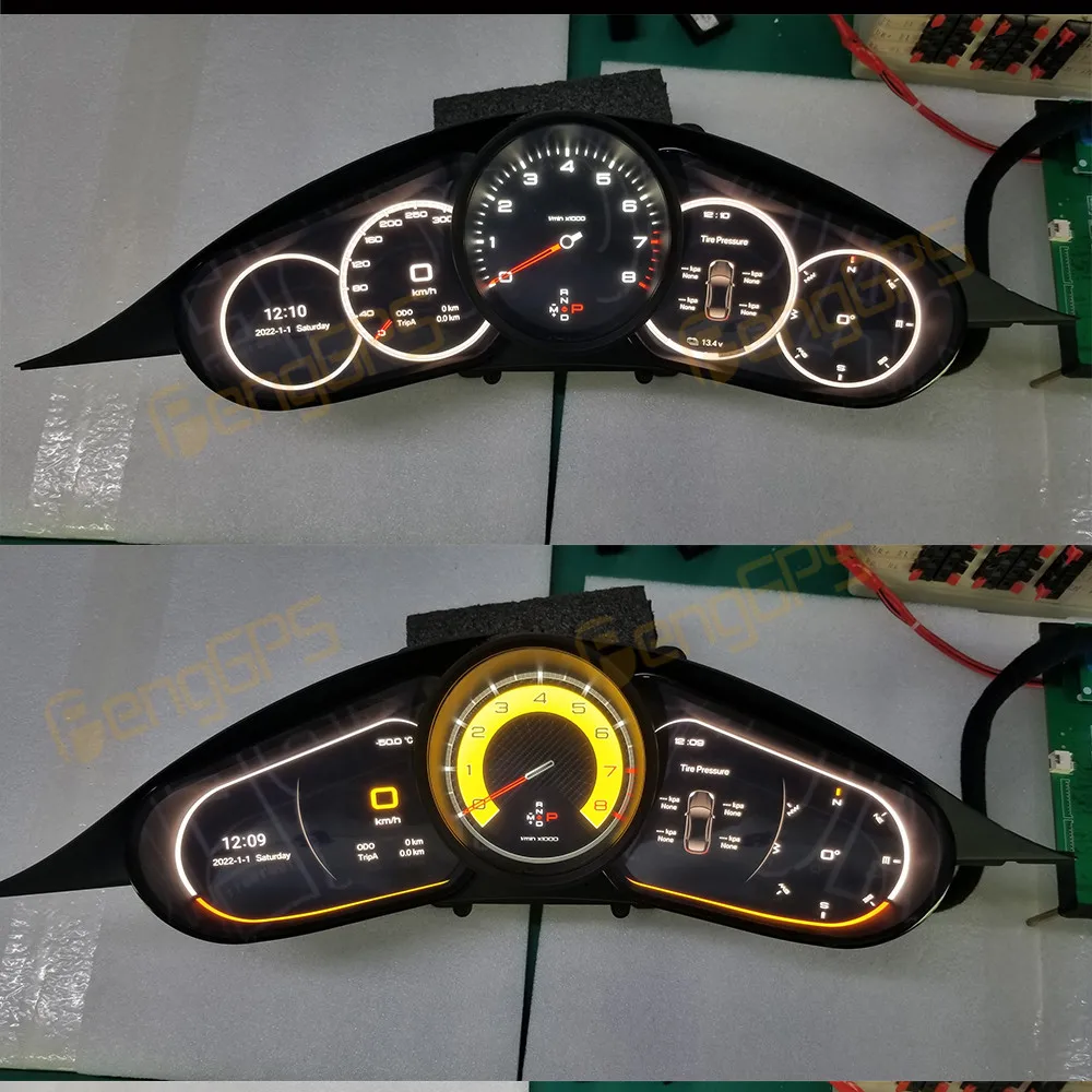 Skirta Porsche Panamera 2010- 2017 m. automobilių LCD prietaisų skydelio grotuvas Skaitmeninis klasteris Virtualios kabinos prietaisų skydelis Daugiafunkcinis spidometras