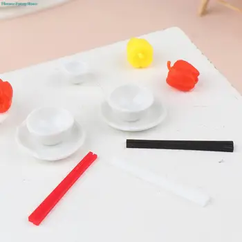 10 Pora/rinkinys Lėlių namelio modeliavimo lazdelės Modelis Lėlių namelis Mini virtuvės žaislai Lėlių namų dekoravimo priedai