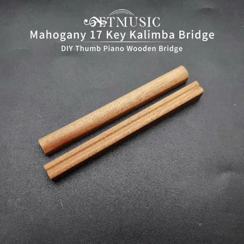 2vnt/komplektas Raudonmedis 17 Key Kalimba Bridge Pasidaryk pats nykščio fortepijonas Medinis tiltas Muzikos instrumentai