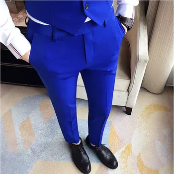 4 spalvos Rudens naujos vyrų verslo oficialios kelnės Solid Casual Korean Slim Fit Suit Kelnės 2023 Vyriškos vestuvės Socialinis vakarėlis Kelnės