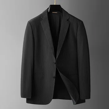 7053-Four seasons lininiai maži kostiumai vyriška medvilnė ir lininis išorinis paltas vyriškas aukščiausios kokybės audinys