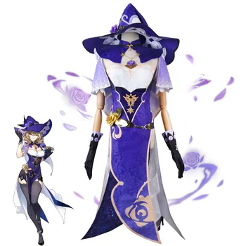 Anime žaidimas Genshin Impact Lisa Minci Cosplay kostiuminė skrybėlės apranga Karnavalo uniforma Helovino vakarėlio drabužiai