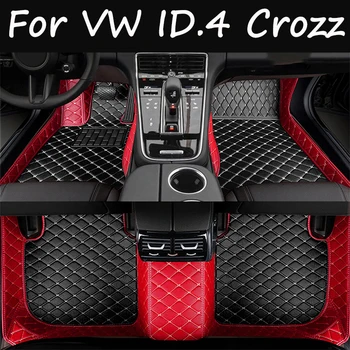 Automobiliniai grindų kilimėliai VW Volkswagen ID.4 Crozz 2021 Custom Auto Foot Pads Automobilių kilimų dangčio salono aksesuarai