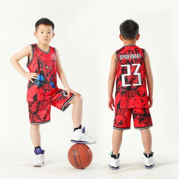 Basketball Jersey Kids Sportswear Kids Drabužių komplektas Baby Boys Girls Fashion Sportswear Set Match jersey boy sportinis kostiumas