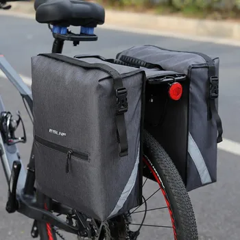 Dviračio galinės sėdynės krepšys 28L didelės talpos bagažas Balnelis Pirkinių krepšiai Dviračių MTB plento dviratis Bagažinė Dvipusis Pannier krepšys