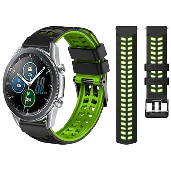 Easyfit dirželis, skirtas Samsung Gear S3 Classic/Frontier 22mm silikoninė juosta Galaxy Watch 3 45mm pakaitinė apyrankė