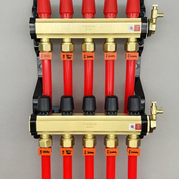 Geoterminio šildymo vamzdžio vandens separatorius buitinis varinis integruotas didelio srauto radiatoriaus šildymo temperatūra
