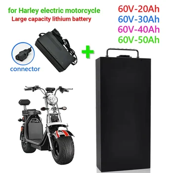 Harley elektromobilio ličio baterija vandeniui atspari 18650 baterija 60V 60Ah dviejų ratų sulankstomam Citycoco elektriniam paspirtukui
