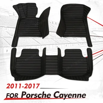 Individualūs automobilių grindų kilimėliai Porsche Cayenne 2011 2012 2013 2014 2015 2016 2017 Auto Foot Pads Kiliminės dangos salono aksesuaras