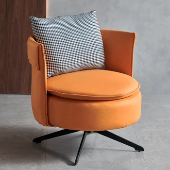 Office Modernios odinės kėdės Nordic Living Room laisvalaikio miegamosios kėdės Atlošo atrama Fauteuil salono sodo baldų komplektai