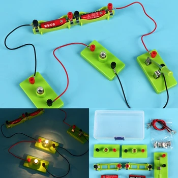 Pagrindinė grandinė Elektros mokymasis Fizika Mokomieji žaislai Vaikams Mokslo žaislas vaikams STEM eksperimentas Praktinių gebėjimų žaislai