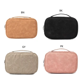 Paprastas nešiojamas didelės talpos spalvotas papuošalų laikymo krepšys Moteriškos odos krepšys 264F