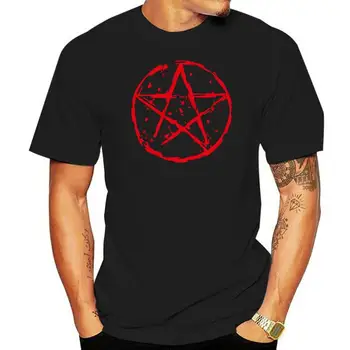 Pentagramos marškinėliai SCREENPRINTED Ladies Womens Rock Goth Punk Metal Biker Gothic Cool Casual Pride marškinėliai vyrai Unisex Nauji marškinėliai