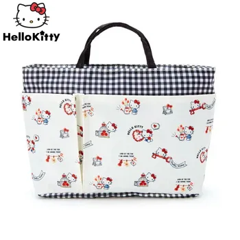 Sanrio Hello Kitty Mielas animacinių filmų spausdinimo krepšys Y2k Moterys Didelės talpos Patogus laikymo krepšys Saldi mergina Cinnamoroll mados rankinė