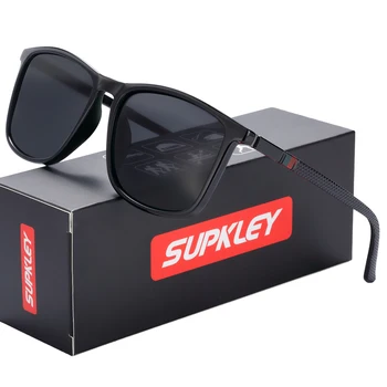 SUPKLEY Sportiniai poliarizuoti akiniai nuo saulės vyrams Moterys Akiniai nuo saulės su UVA&B apsauga Comfort akinių aksesuaras