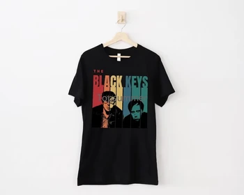 The Black Keys Band Retro Dovana gerbėjams Juodi visų dydžių marškiniai Ah1204