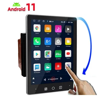 Universalus 9,5 colio Android 11 stereofoninis LCD Carplay Autoradio DVD grotuvas GPS navigacijos pasukimas 2 Din Android automobilių radijas